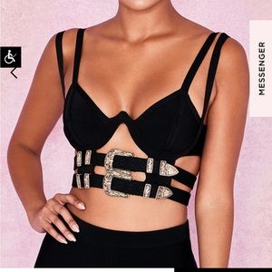 Black Bandage Bralette Top